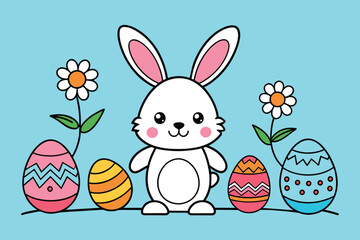 easter coloring pages for kids vector design 10.eps