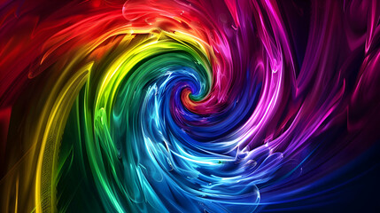 Obraz premium lines, forming an otherworldly shape that transports viewers to a music festival rave, isolated on a black background