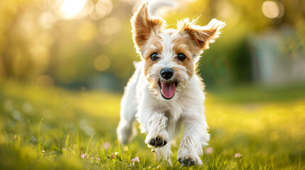 cute running dog