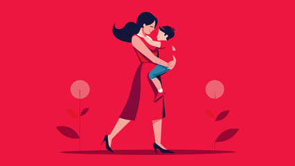 creative-design-of-a-greeting-card-for-mother-s-day vector illustration 