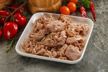 Canned tuna fish for salad