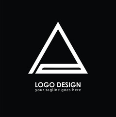 AD AD Logo Design, Creative Minimal Letter AD AD Monogram