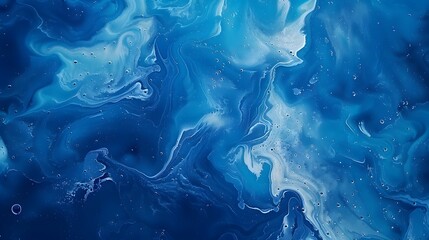 Obraz premium Abstract blue paint wallpaper. Detailed stroke of paint.