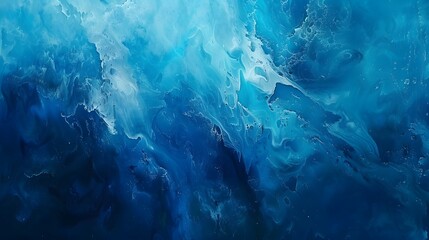 Obraz na płótnie Canvas Abstract blue paint wallpaper. Detailed stroke of paint.