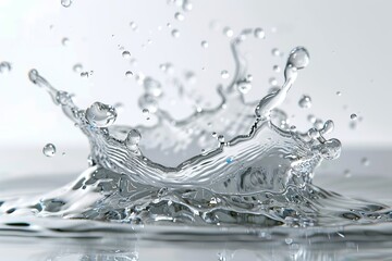 water splash isolated on white background