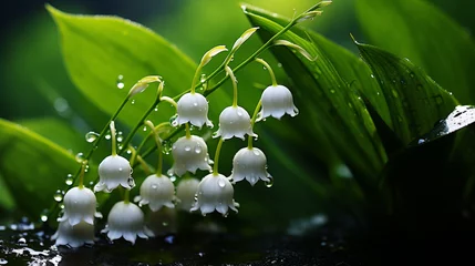 Foto op Canvas Lily of the valley (Convallaria majalis) , Generate AI © VinaAmeliaGRPHIC