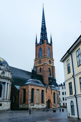 Fototapeta premium Riddarholmen Church, Stockholm, Sweden
