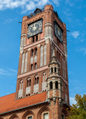 Gothic tower of town hall in Torun