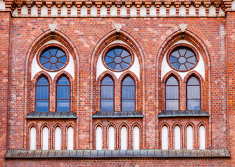 Windows of a gothic cathedral - obrazy, fototapety, plakaty