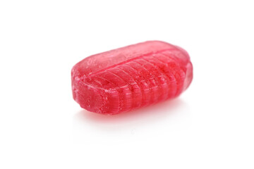 Fruit red candies isolated on white background 8