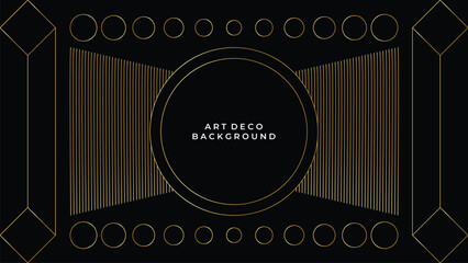luxury flat design art deco background