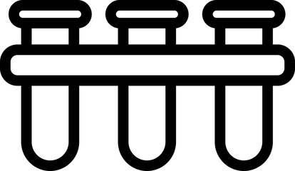 Laboratory Tubes Line Icon