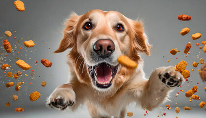 golden abocanhando ra&ccedil;&atilde;o