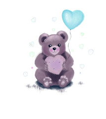 teddy bear with heart