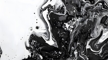 Monochromatic abstract liquid splash wallpaper.