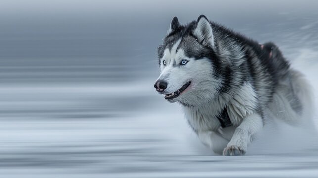 siberian snow dog