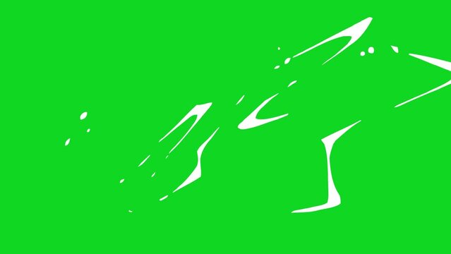 Dynamic 4K Anime Energy Explosion Motion Graphic Featuring Elemental Blasts on a Green Screen Background with Alpha Channel Included