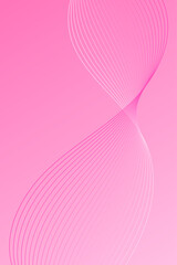 Abstract background with waves for banner. Standart poster size. Vector background with lines. Element for design. Pink gradient. Brochure, booklet. Love, wedding. Women's Day. Bachelorette party