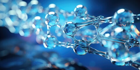 Close Up of Crystal Bead Chain Generative AI