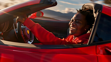 Pure Joy Unleashed: African American Embraces Dream of Supercar's Thrilling Ride