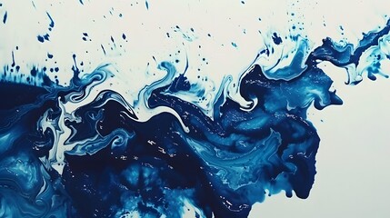 Monochromatic abstract liquid splash wallpaper.