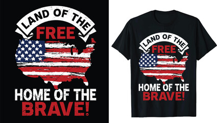 American Flag Shirt,4th of July, Land Of Free, Women's 4th of July, Fourth of July Shirt T-Shirt, 1776 Tee, USA T-shirt, Memorial Day Shirt, USA Shirt, red white, and blue shirt