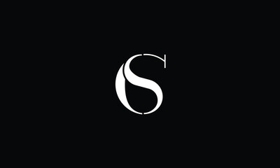 Obraz premium SC, CS, S, C, Abstract letters Logo monogram