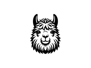 Fototapeta premium Playful Llama: Llama Vector Illustration for Whimsical Designs and Lively Creations