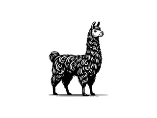 Playful Llama: Llama Vector Illustration for Whimsical Designs and Lively Creations