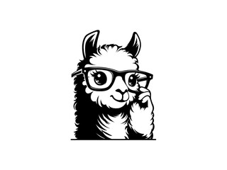 Playful Llama: Llama Vector Illustration for Whimsical Designs and Lively Creations