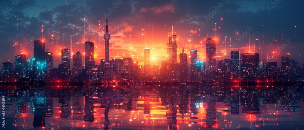 Poster The concept of smart cities is based on the Internet of Things (IoT), computer technology (ICT), and data analytics.
