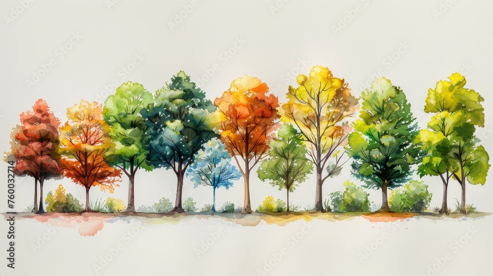 Poster an extensive collection of trees
