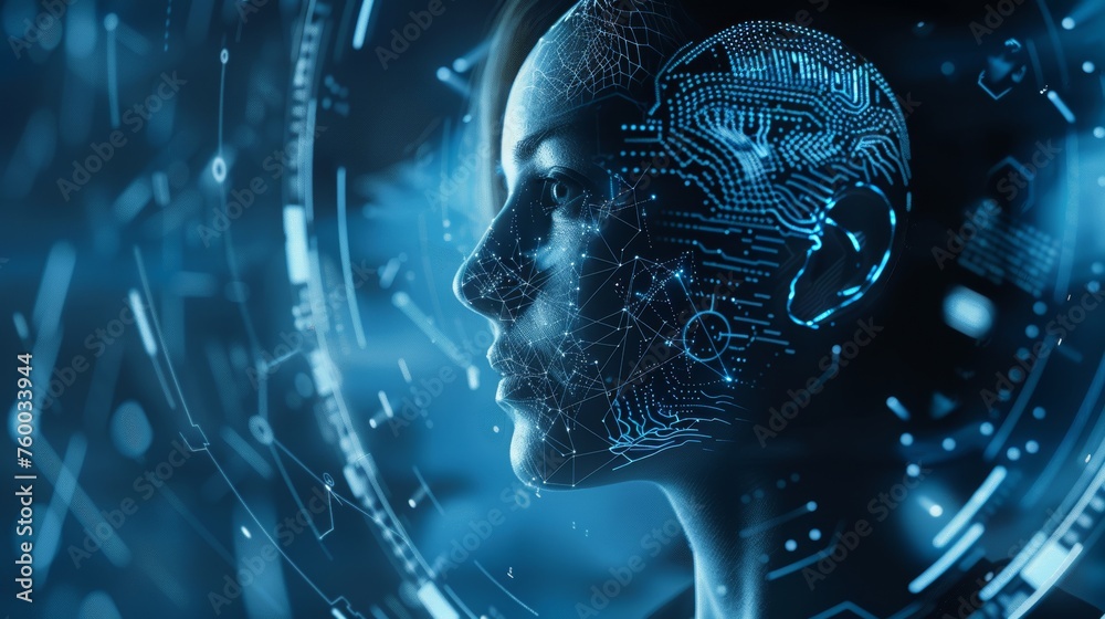 Poster graph user interface (gui). graph ai (artificial intelligence).