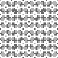 Seamless pattern. Tribal wallpaper. Ethnic embroidery background. Crosses, squares, rectangles, figures vector. Simple shapes ornament. Tribe motif. Ancient backdrop. Digital paper, textile print