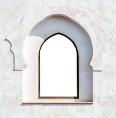 Janela em estilo árabe vazia, transparente png