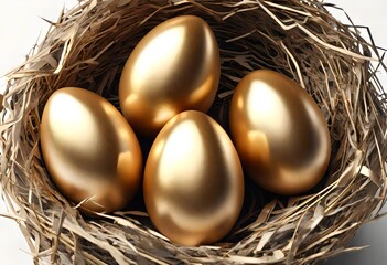 golden egg in a nest