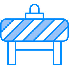 Barrier, caution, construction, obstacle, security Icon