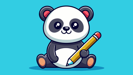 cute-panda-hanging-on-pencil-cartoon-vector-icon