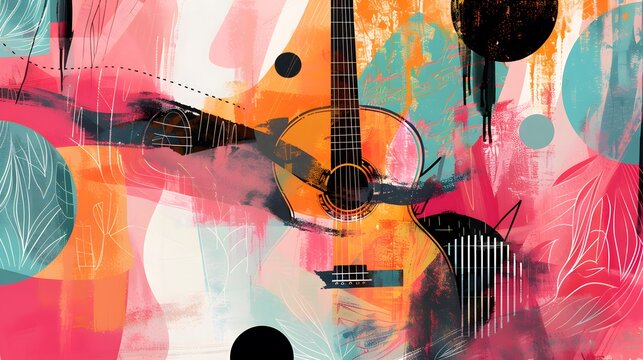 Minimalist abstract art with music as the inspiration.