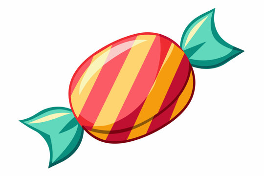 one candy Vector art illustration