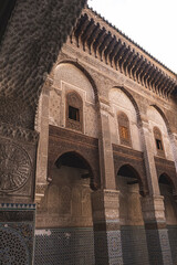 Medersa Attarine in the city of Fez, Morocco
