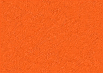 Orange textured background hand drawn with acrylic paint