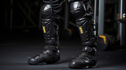 protective leg gear for mixed martial arts.


