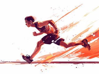  A young athlete trains on the field long after others have gone home their dedication fueling their pursuit of excellence. 