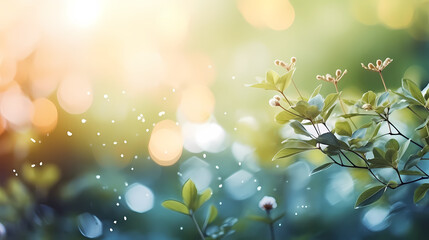 Obraz premium Soft blurred natural background with bokeh