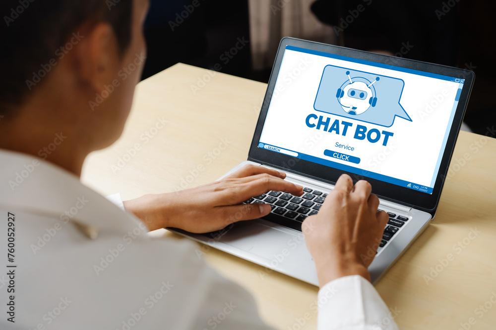 Poster chatbot software application for modish online business that automatically reply to customer questio