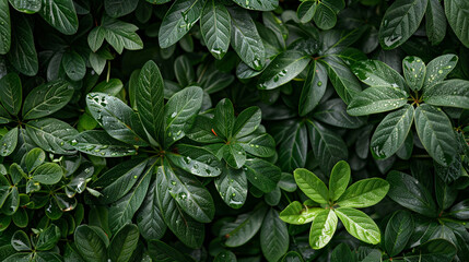 beautiful green leaves, flora and foliage