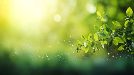 Fototapeta na wymiar Close-up of vibrant green plants