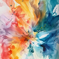 Abstract watercolor wallpaper. Colorful design.