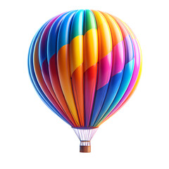 Illustration of colorful flying balloon